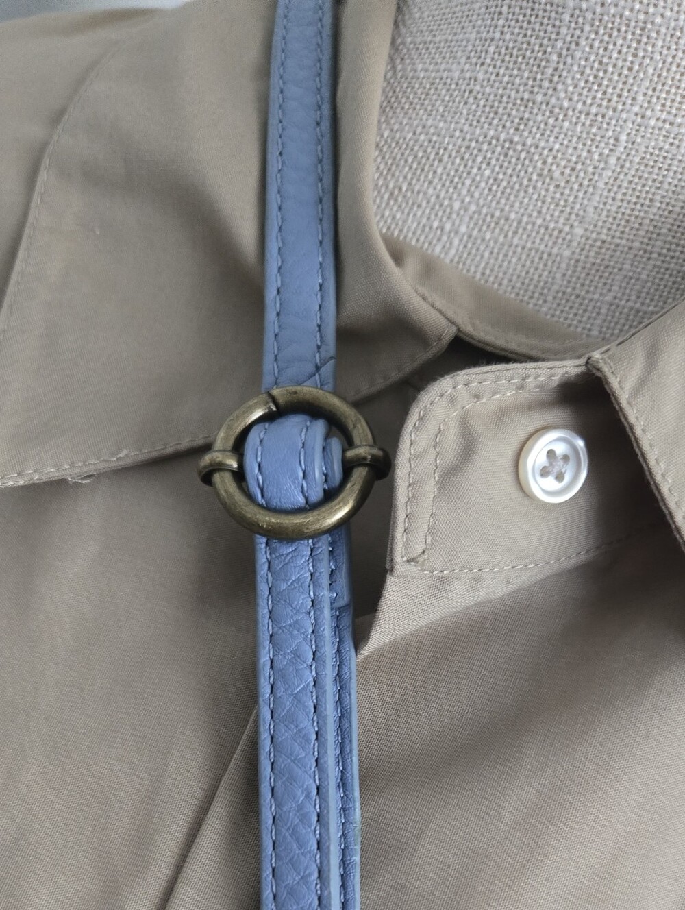 The Sak Light Blue Pebbled Leather Crossbody Bag - Picture 5 of 13